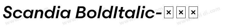 Scandia BoldItalic字体转换